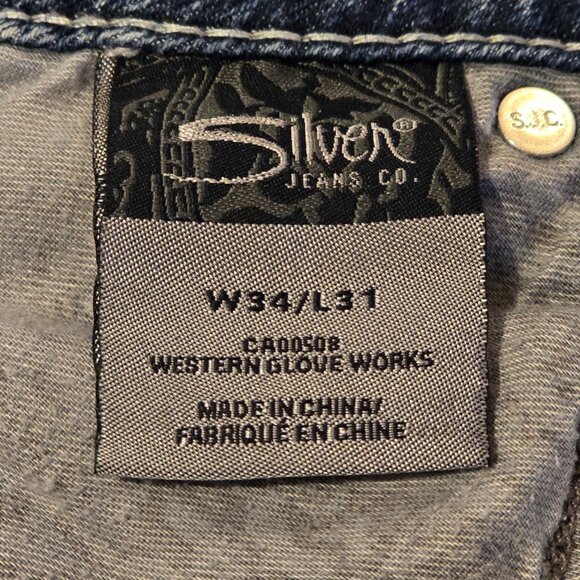 Silver Jeans Co. Women’s Pioneer Low Rise Jeans Size 34/31 - Picture 4 of 12